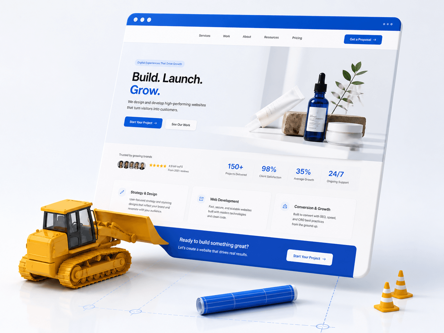 Website Development service strategy and implementation by DG Pulse Solutions