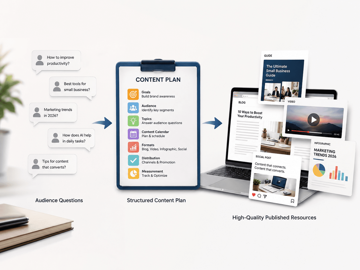 Strategic Content Marketing Solutions service strategy and implementation by DG Pulse Solutions