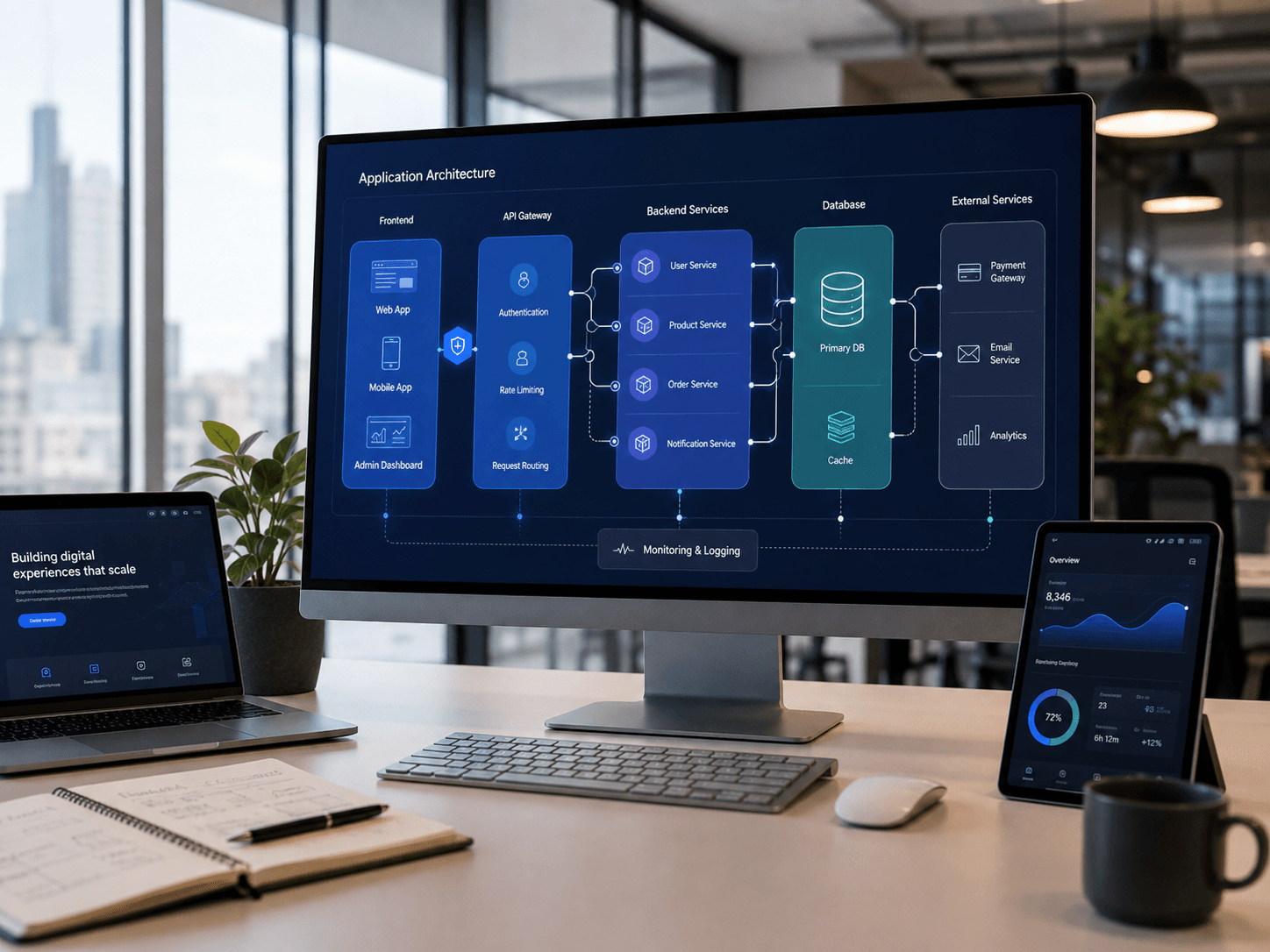 Custom Web Application Development service strategy and implementation by DG Pulse Solutions