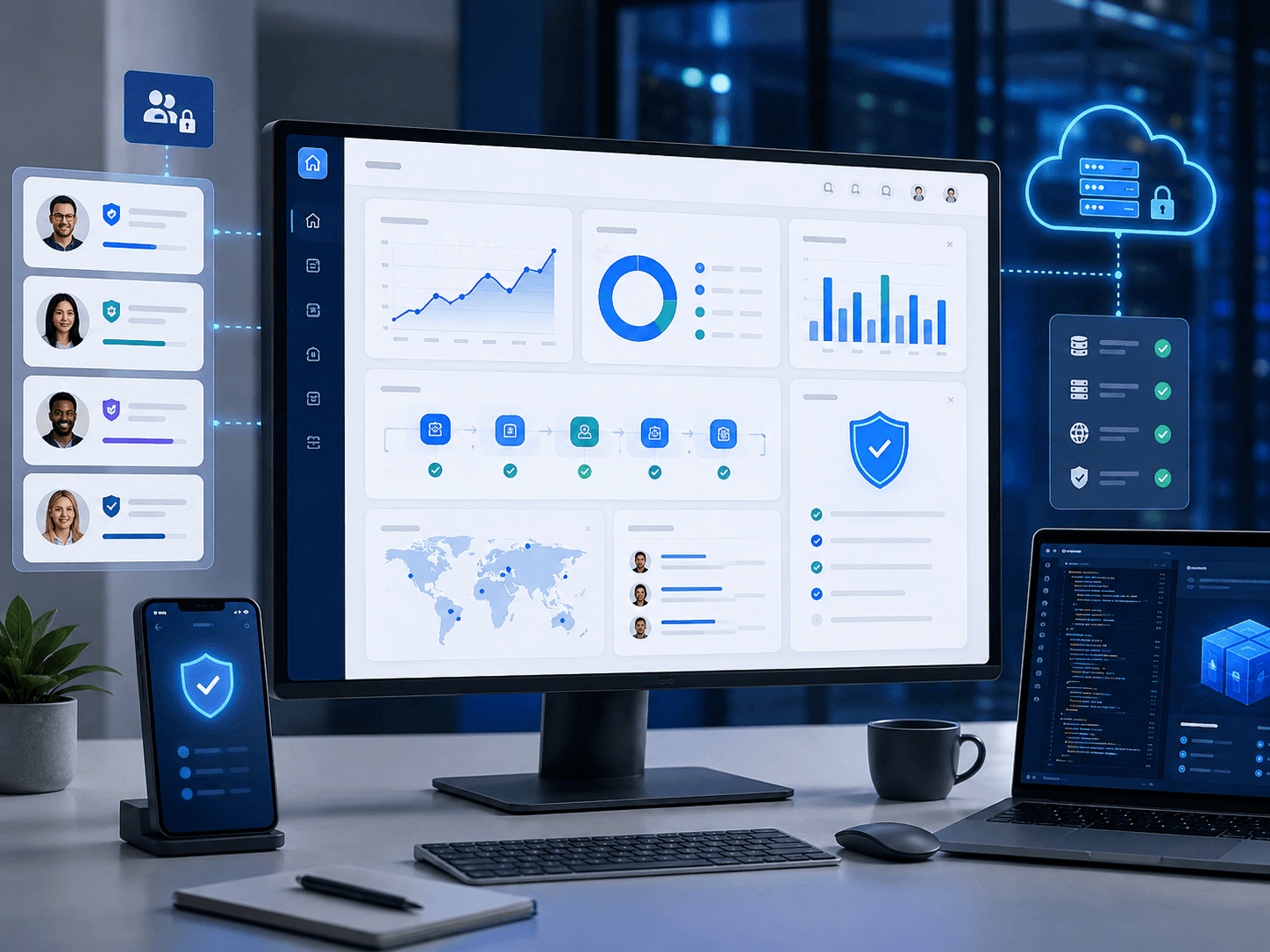 Custom Web Application Development quality testing across desktop, tablet and mobile devices